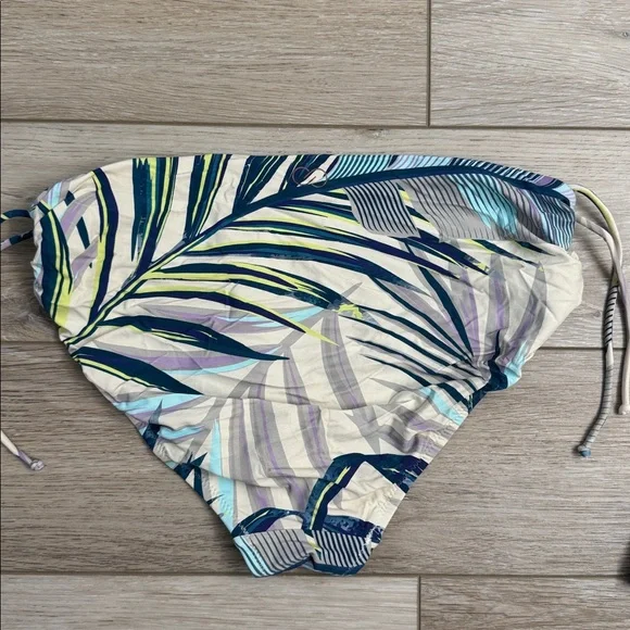 CALIA by Carrie Underwood Leaf Print Bikini - Blue and Cream - Picture 4 of 4